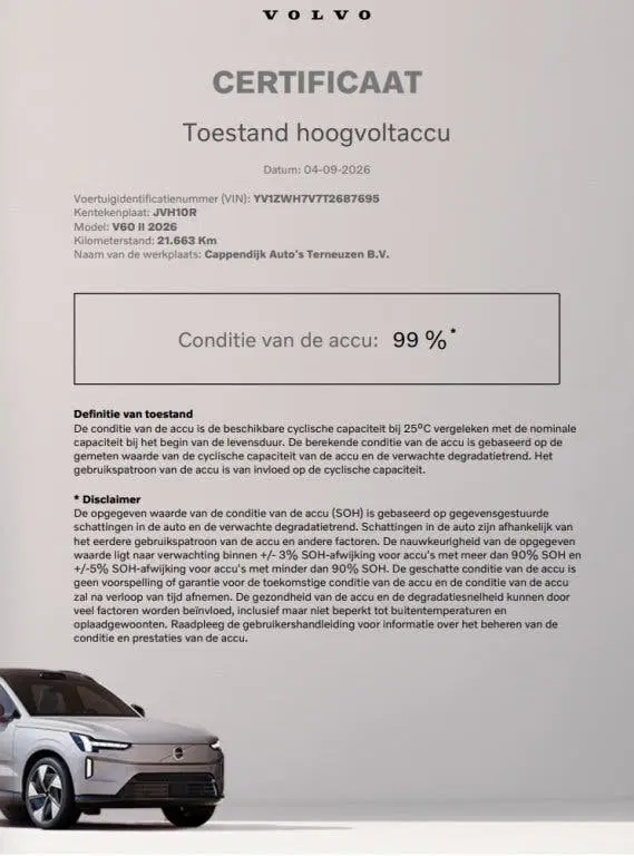 Volvo V60 T8 455PK Recharge Ultra Dark uit 2026, foto 9