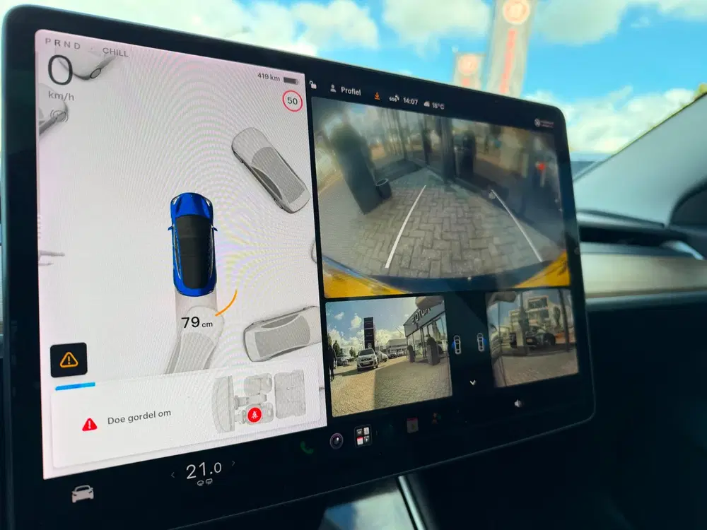 Tesla Model 3 Long Range RWD 75 kWh PANO uit 2019, foto 14