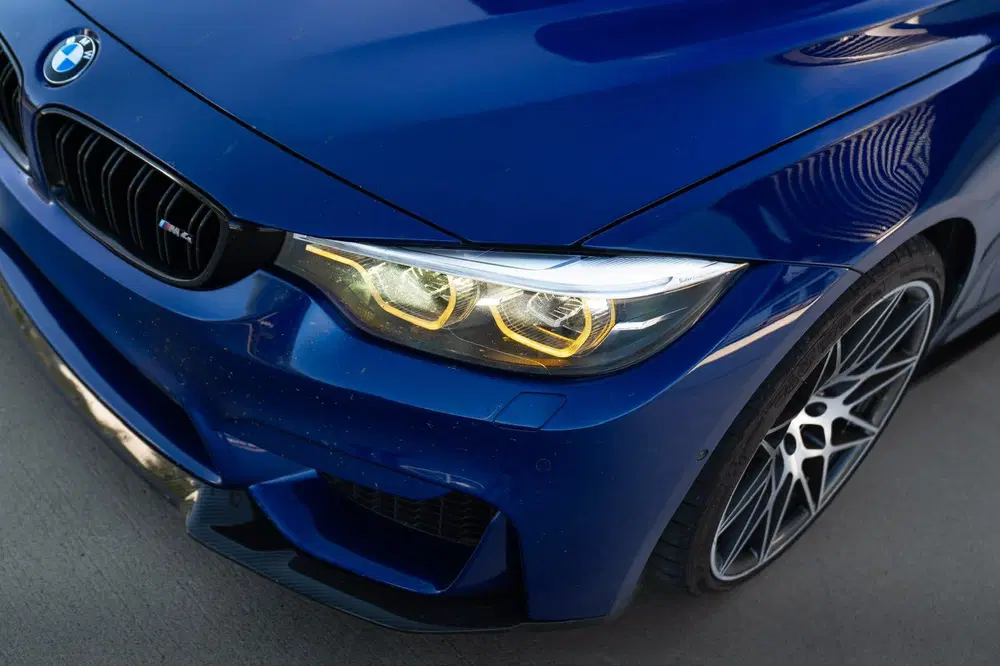 BMW 4-serie M4 Competition M DCT 530PK San Marino blau uit 2019, foto 4