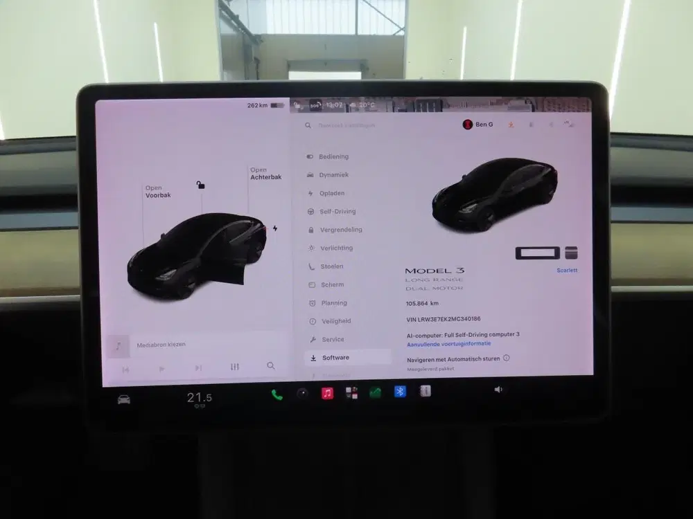 Tesla Model 3 Long-Range AWD 351pk 75 kWh 92.7% SoH FACE uit 2021, foto 4