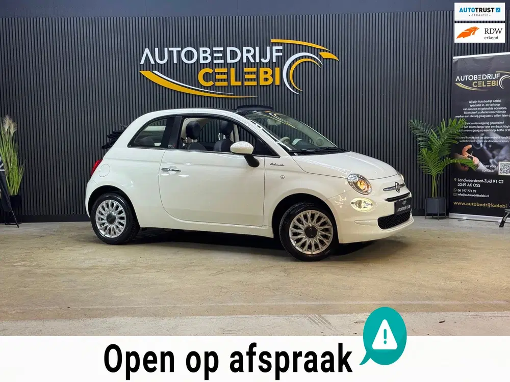 Fiat 500C 1.0 Hybrid Dolcevita 2023 WIT CABRIO uit 2023