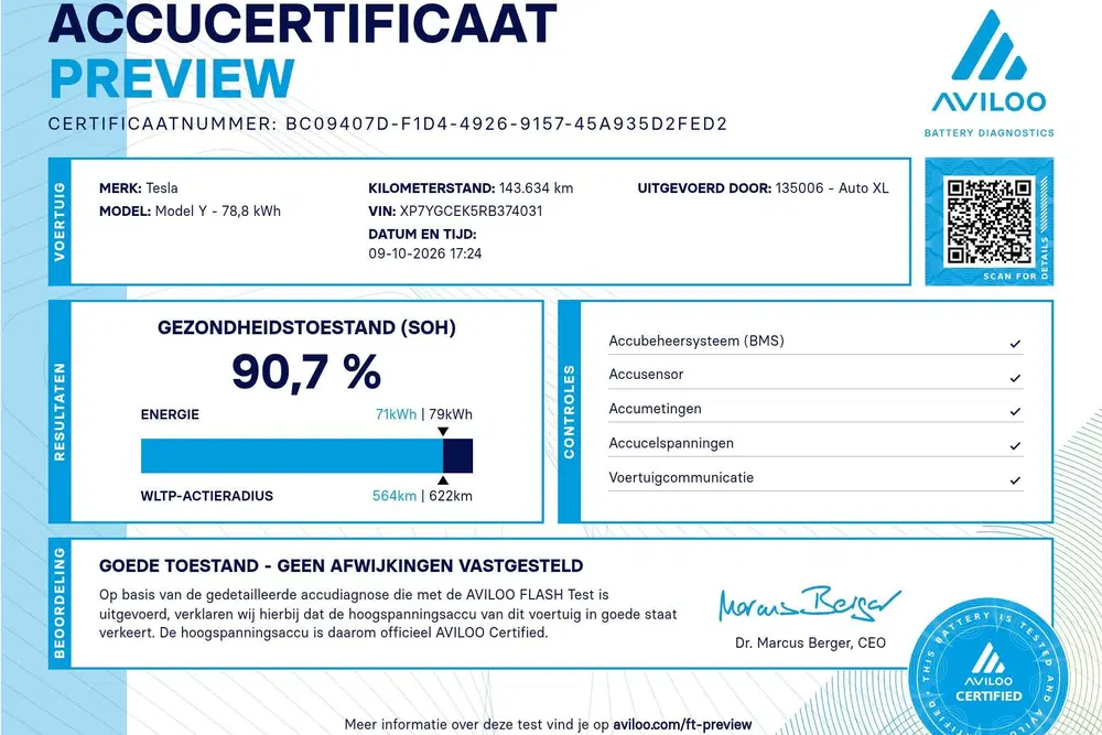 Tesla Model Y Long Range AWD 75 kWh (91% SOH) Afn. Trekh uit 2024, foto 2