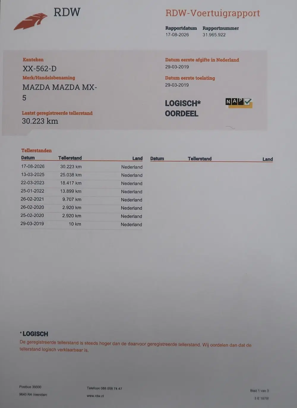 Mazda MX-5 1.5 SkyActiv-G 132 Chairo Bose Camera NL-a uit 2019, foto 9