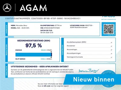 Mercedes-Benz EQE Mercedes-AMG EQE AMG 43 4MATIC 90 kWh uit 2022