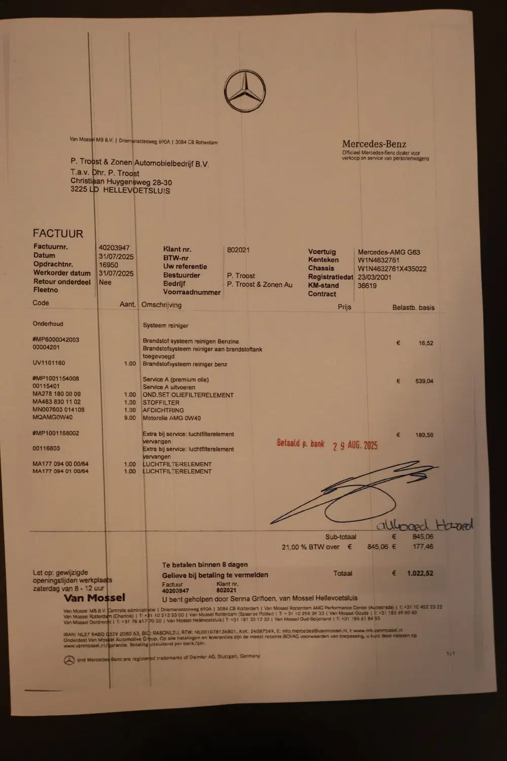 Mercedes-Benz G-Klasse 63 AMG Manufaktur uit 2022, foto 10