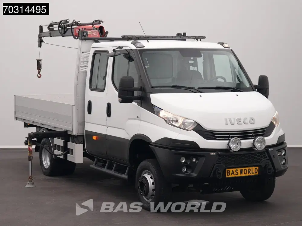 Iveco Daily 3.0L 4x4 Automaat Open Laadbak Kraan Fassi uit 2020, foto 5
