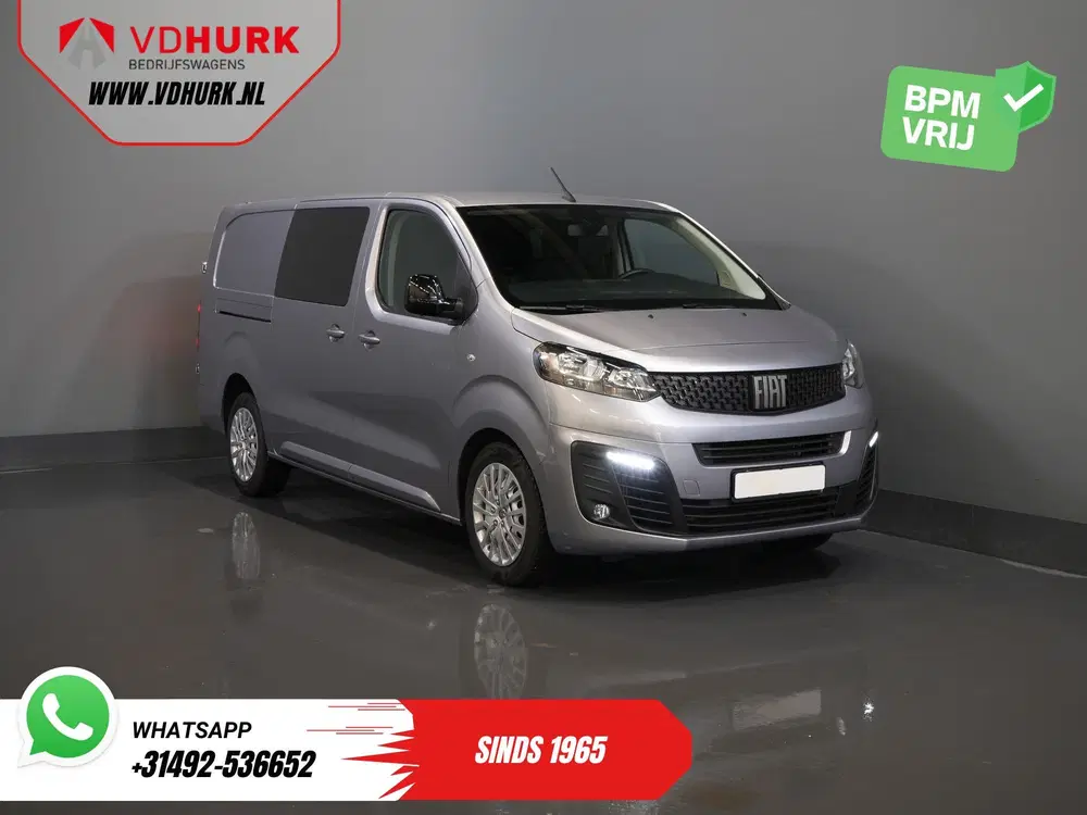 Fiat Scudo 2.0 MJ 145 pk DC Dubbel Cabine 6 Pers uit 2023