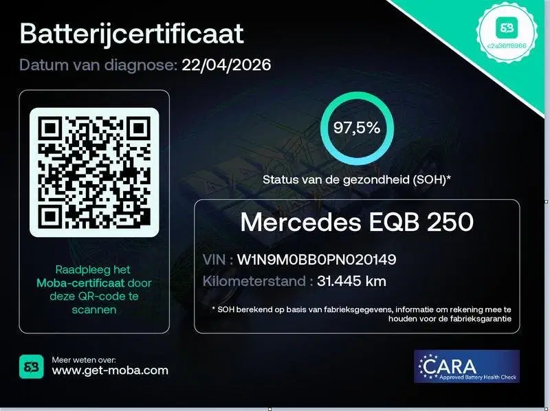 Mercedes-Benz EQB 250 AMG Line 67 kWh 97% SOH uit 2024, foto 5
