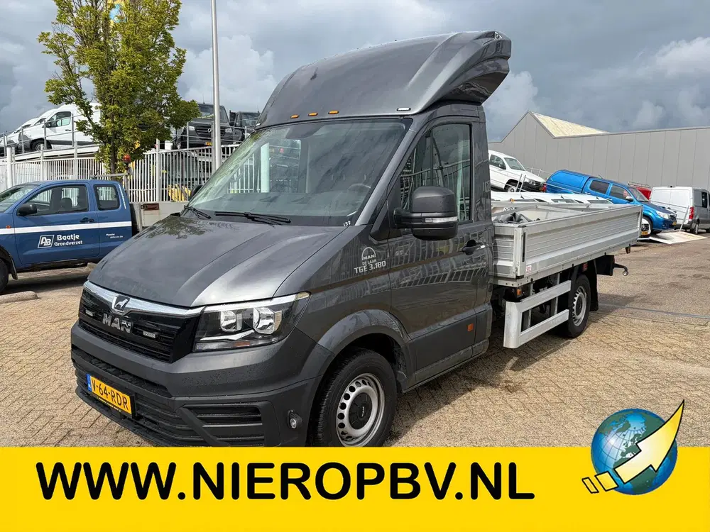 MAN TGE 35-180 Openlaadbak Automaat Airco Cruiseco uit 2019