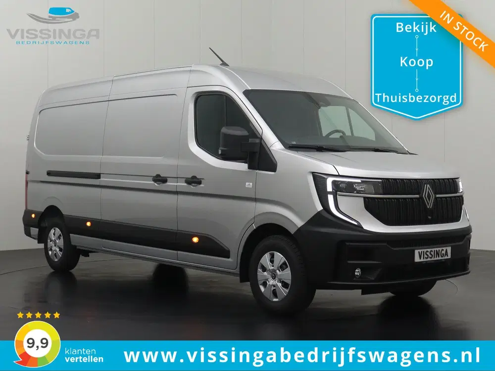 Renault Master L3H2 170 pk Extra Luxe Etoilé Gris (zilver uit 2024