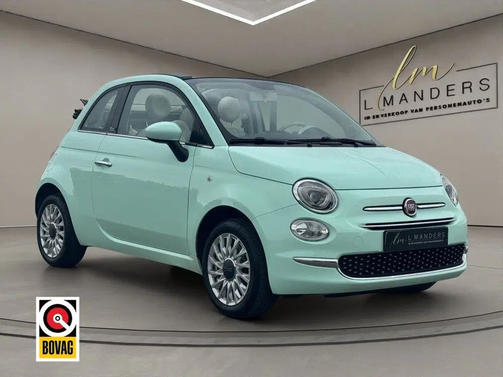 Fiat 500C 1.2 Lounge 2019 MINT GROEN uit 2019