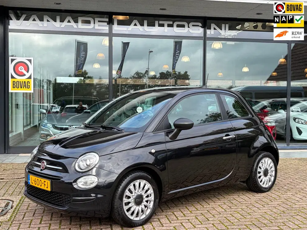 Fiat 500 1.0 Hybrid Lounge Navi Airco Cruise Park.S uit 2021