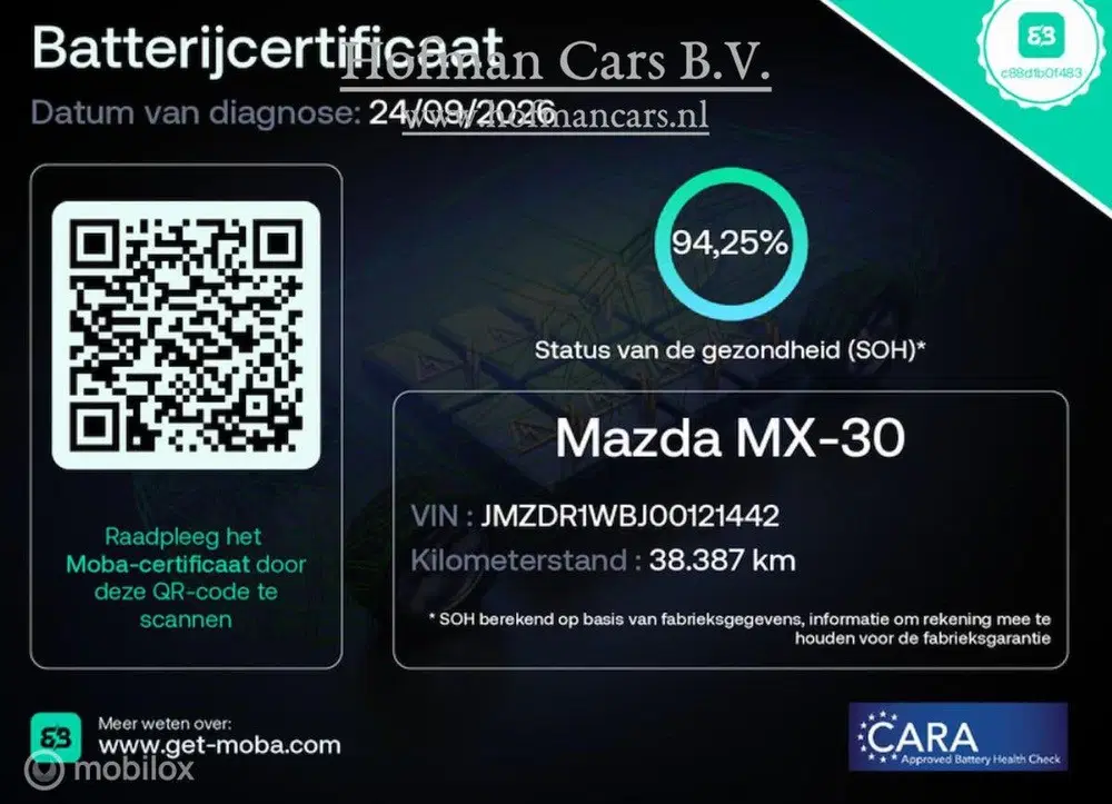 Mazda MX-30 e-SkyActiv 145 36kWh uit 2021, foto 2