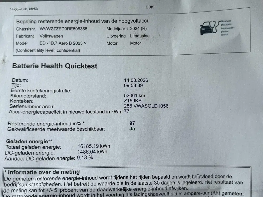 Volkswagen ID.7 Pro Business 77 kWh uit 2024, foto 14