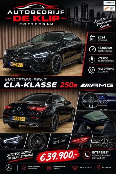 Mercedes-Benz CLA 250 e AMG Line uit 2024