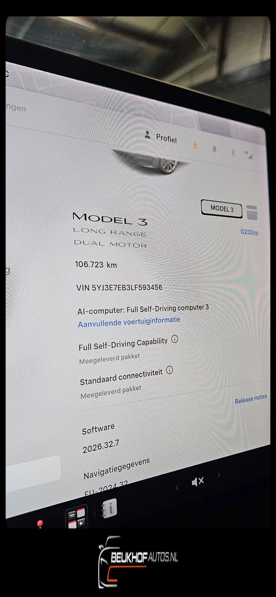 Tesla Model 3 Long Range AWD 75 kWh FSD Pano Leer Soh 90 uit 2019, foto 4
