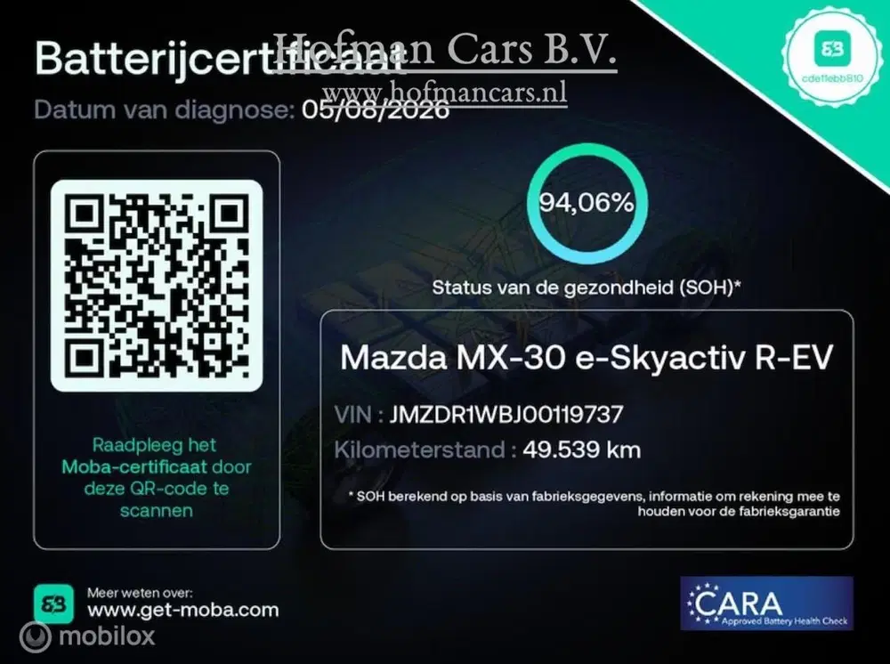 Mazda MX-30 e-SkyActiv 145 Comfort 36 kWh uit 2021, foto 2