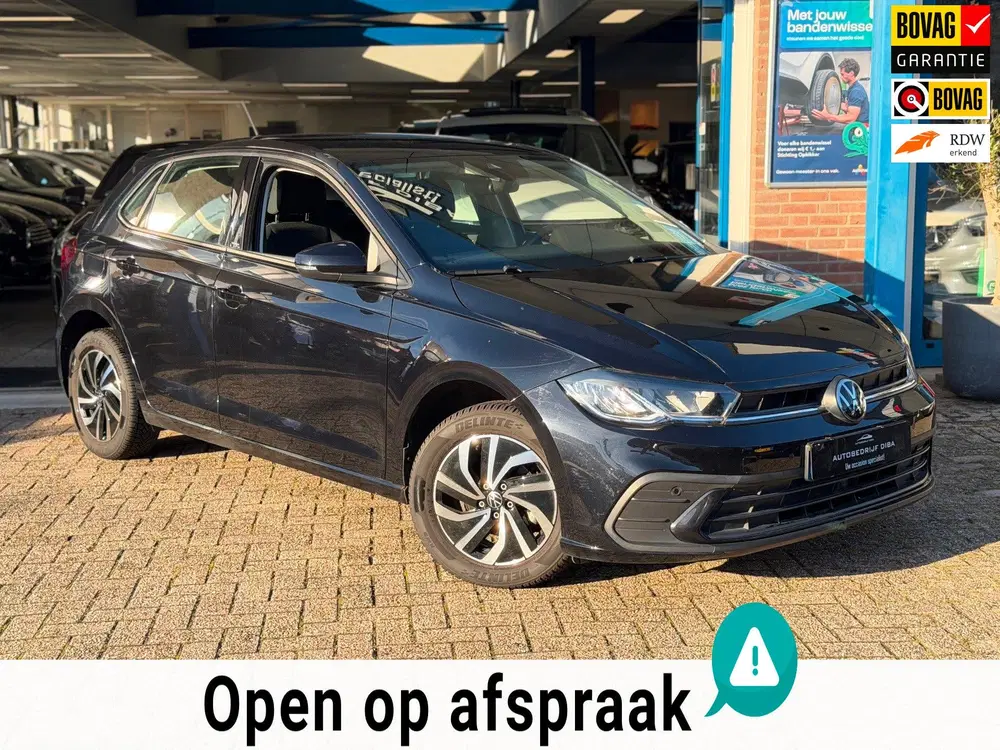 Volkswagen Polo 1.0 TSI Style 2022 ZWART NAVI CLIMA LM NAP uit 2022
