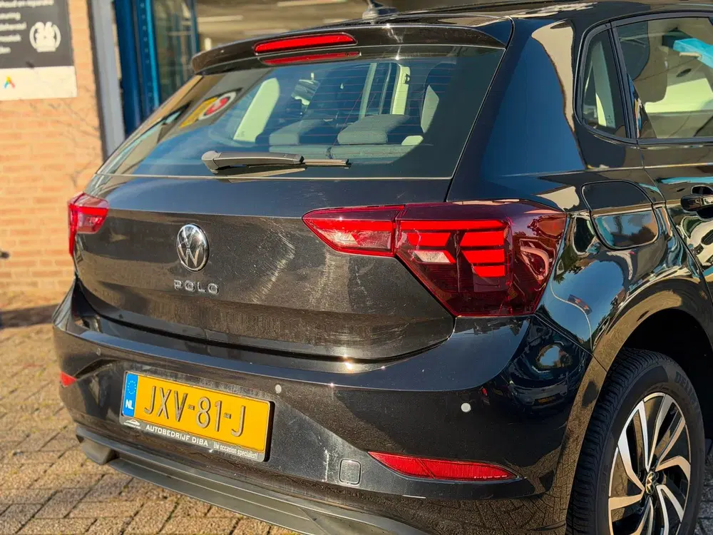 Volkswagen Polo 1.0 TSI Style 2022 ZWART NAVI CLIMA LM NAP uit 2022, foto 9