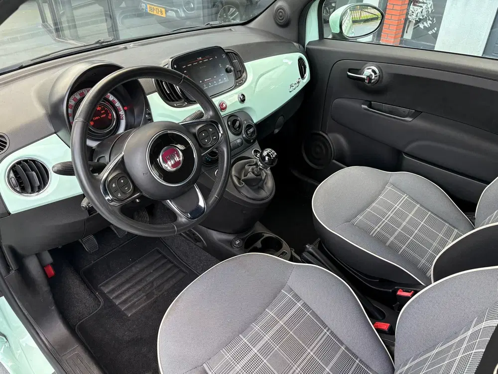 Fiat 500 CABRIO 1.2 Star Verde Lattementa Apple AIR uit 2019, foto 11