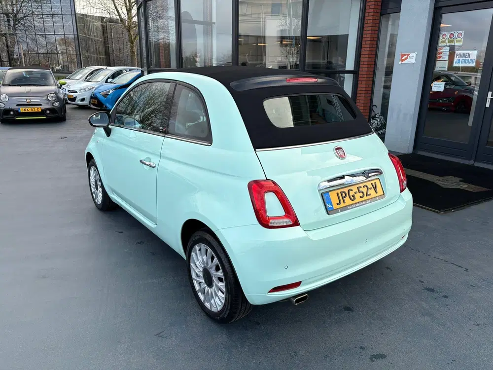 Fiat 500 CABRIO 1.2 Star Verde Lattementa Apple AIR uit 2019, foto 3