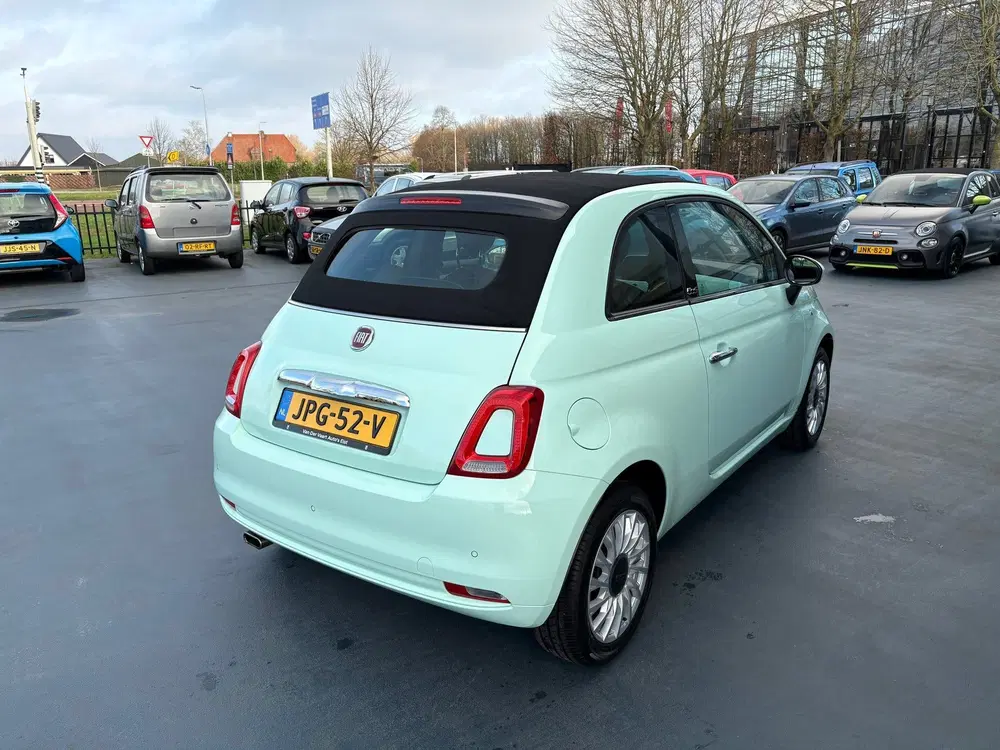 Fiat 500 CABRIO 1.2 Star Verde Lattementa Apple AIR uit 2019, foto 5