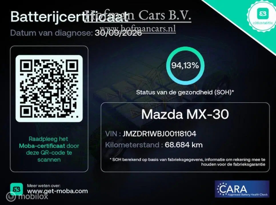 Mazda MX-30 e-SkyActiv 145 uit 2021, foto 2