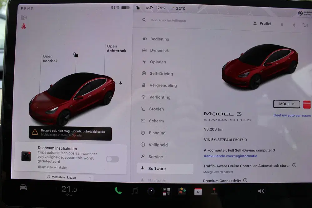 Tesla Model 3 RWD Plus 60 kWh AUTOPILOT uit 2020, foto 15