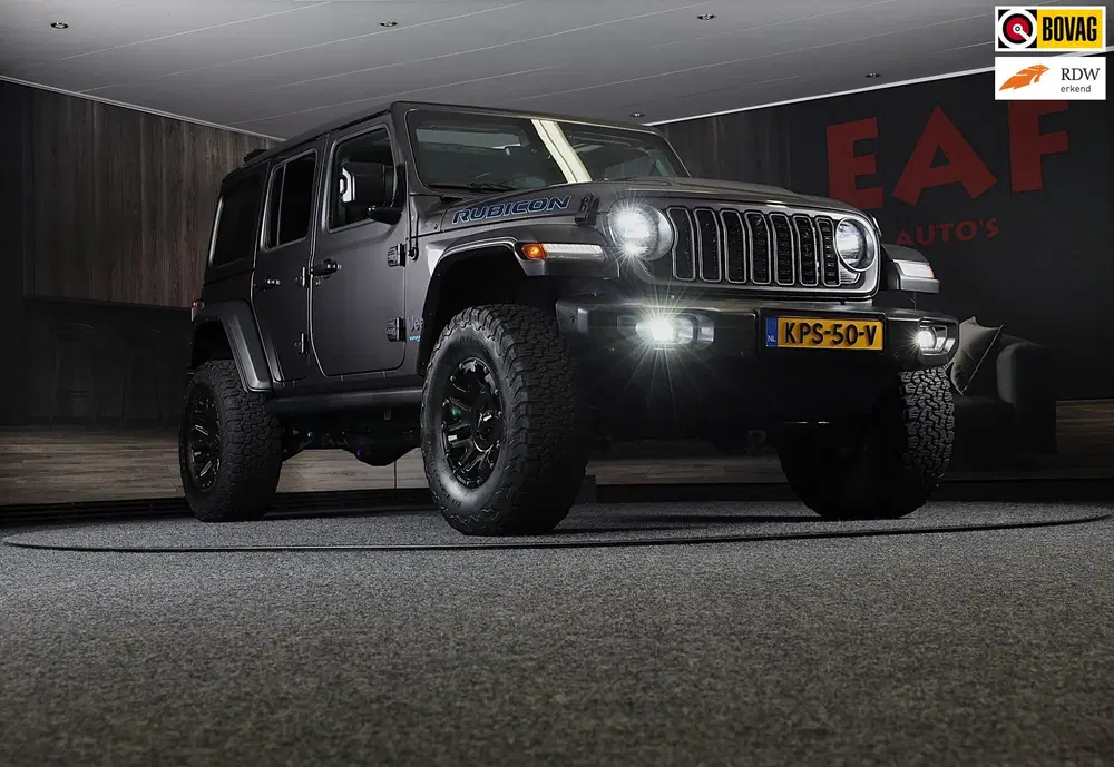 Jeep Wrangler 4xe 380 RUBICON Sky One Touch uit 2021