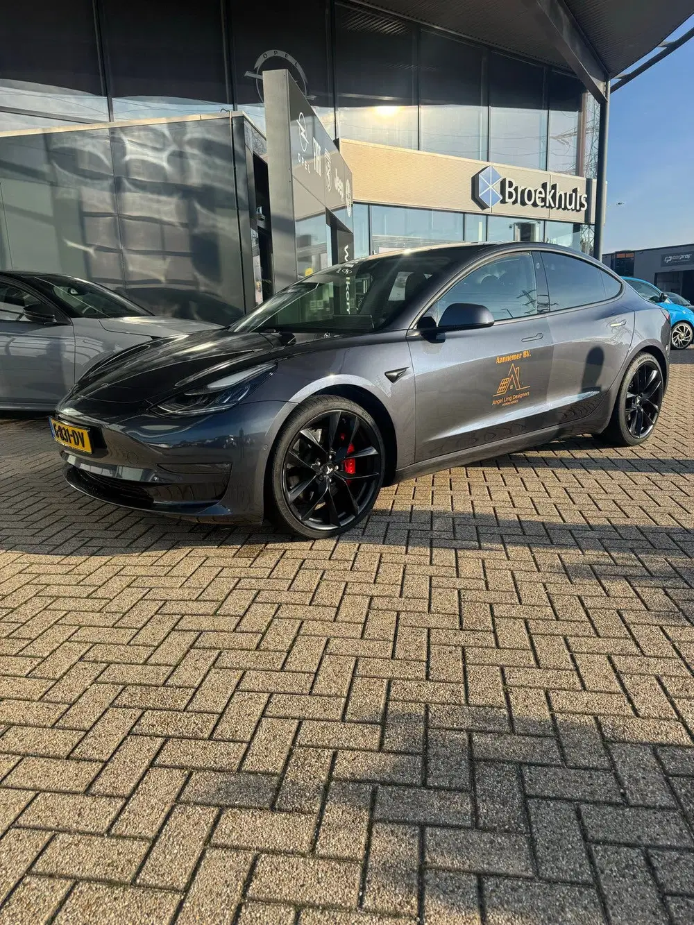 Tesla Model 3 2019 Grijs performance unieke uitvoering uit 2019