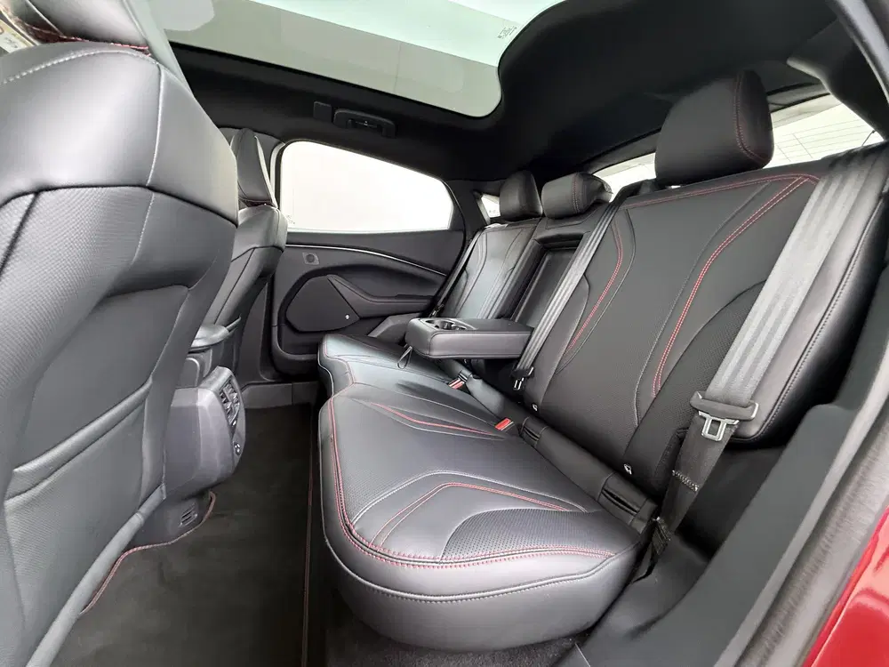 Ford Mustang Mach-E AWD 75kWh Leer+Elekt.+Memory Pano-Dak Tr uit 2021, foto 14