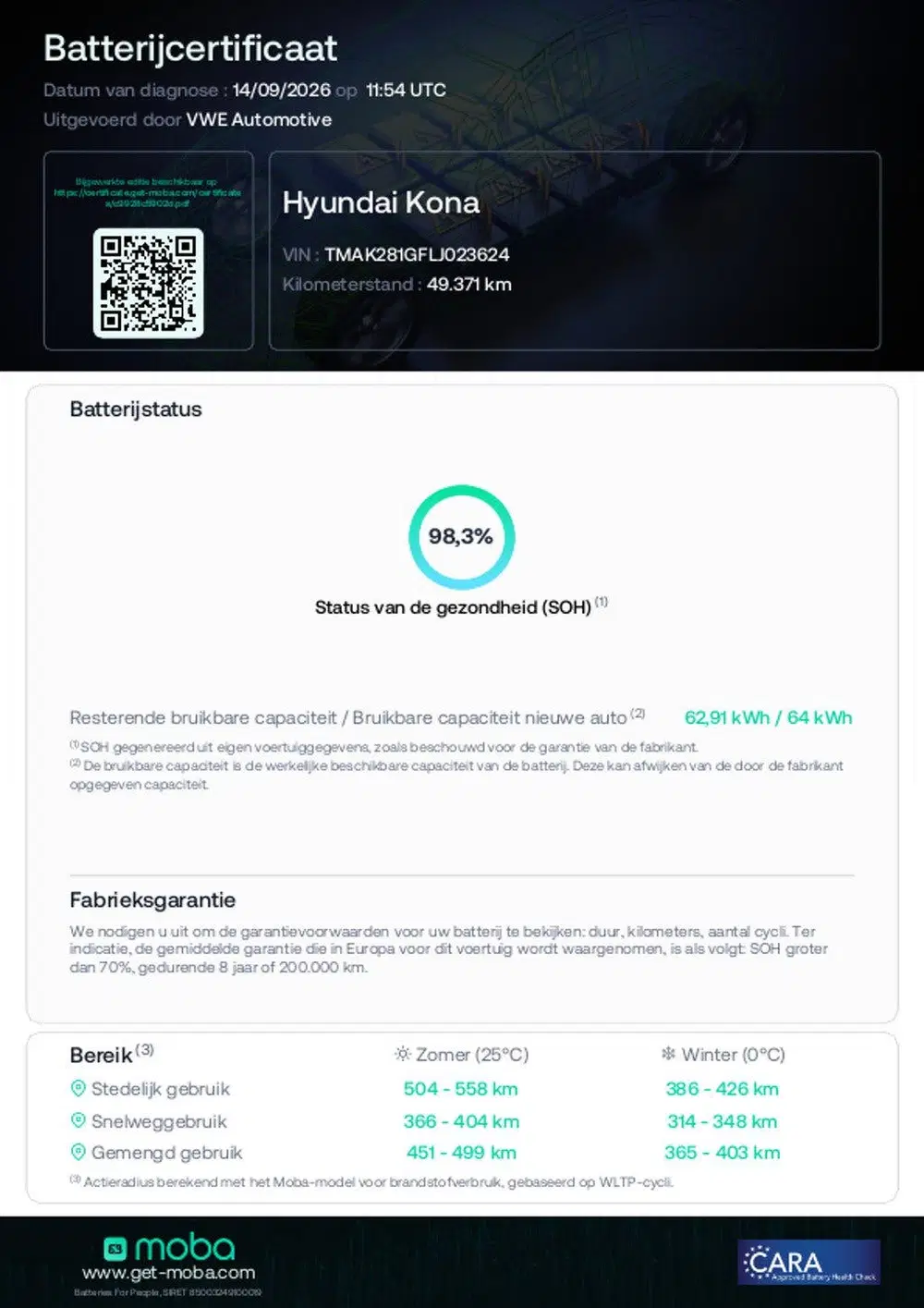 Hyundai KONA EV Comfort 64 kWh Camera uit 2020, foto 7