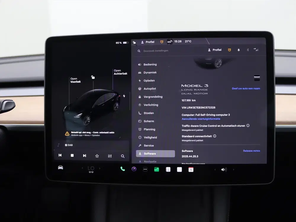Tesla Model 3 Long-Range AWD 351pk 75 kWh 90.6% SoH UPGR uit 2022, foto 11