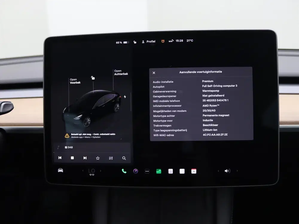 Tesla Model 3 Long-Range AWD 351pk 75 kWh 90.6% SoH UPGR uit 2022, foto 14