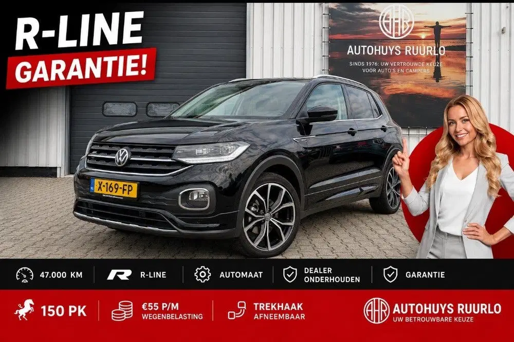 Volkswagen T-Cross R-Line 1.5 TSI 150 PK DSG ACC Nieuwstaat uit 2023
