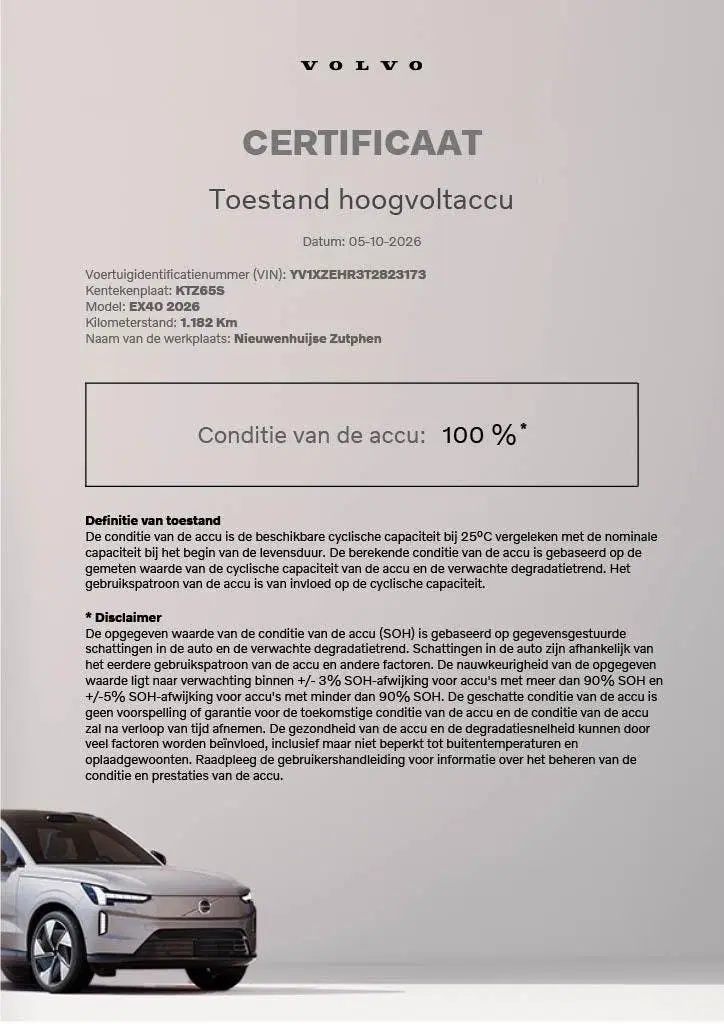 Volvo EX40 Single Motor Extended Range Plus Black Ed. uit 2026, foto 4