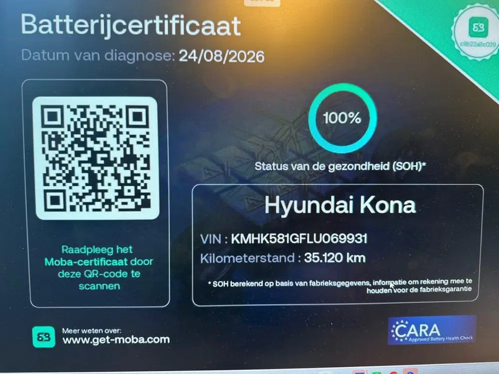 Hyundai KONA EV Premium 64 kWh SOH 100 % WARMTEPOMP HEA uit 2020, foto 2