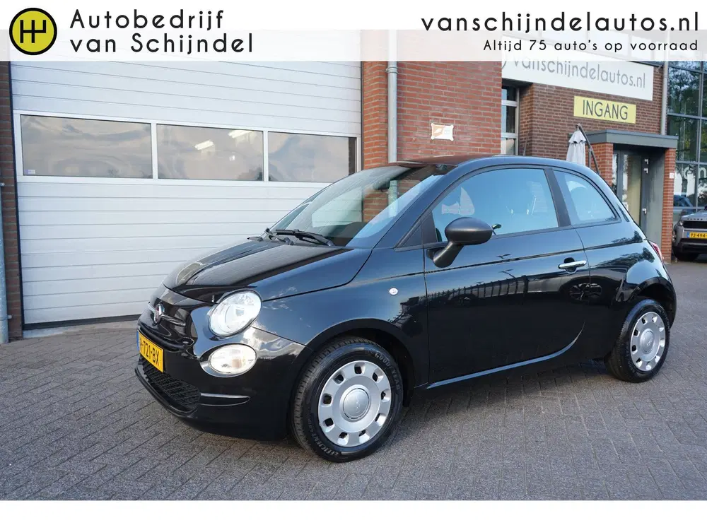 Fiat 500 1.0 HYBRID CLUB ORIGINEEL NEDERLANDS ZWART uit 2022