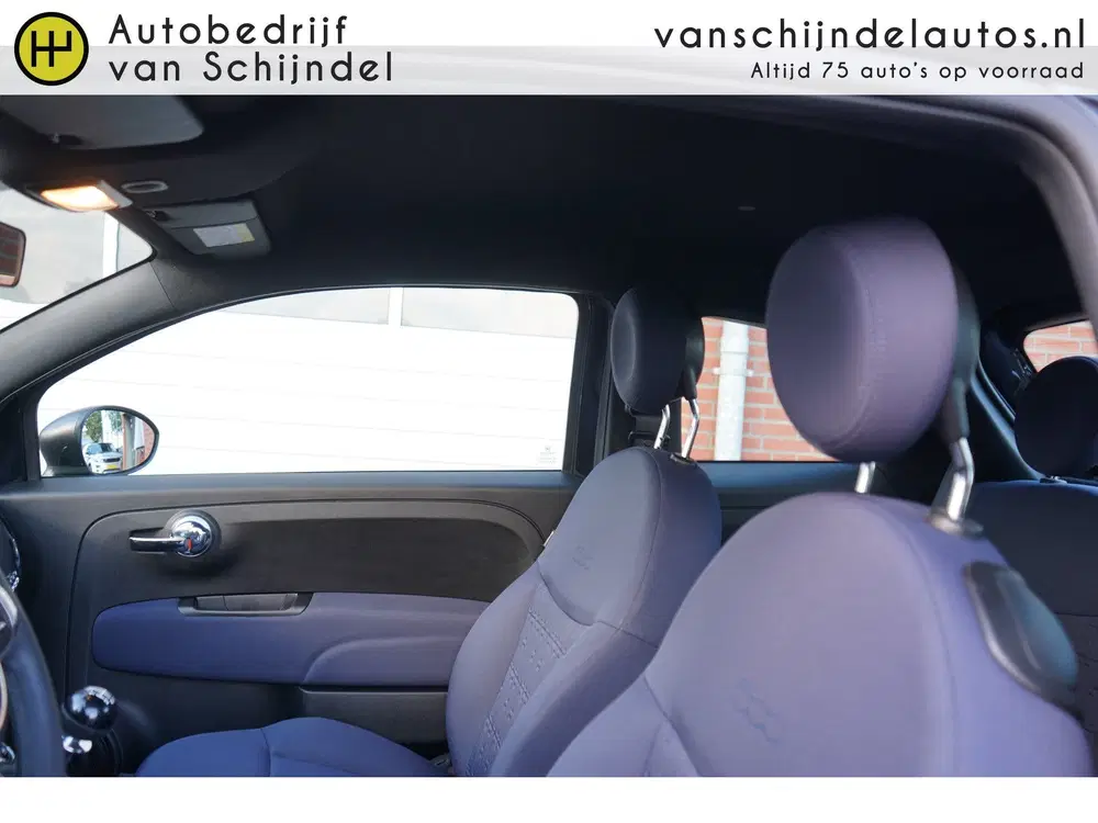 Fiat 500 1.0 HYBRID CLUB ORIGINEEL NEDERLANDS ZWART uit 2022, foto 12