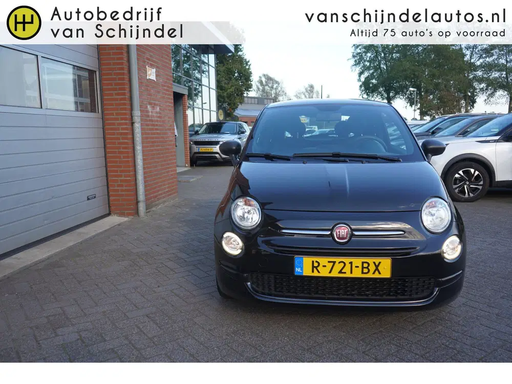 Fiat 500 1.0 HYBRID CLUB ORIGINEEL NEDERLANDS ZWART uit 2022, foto 3