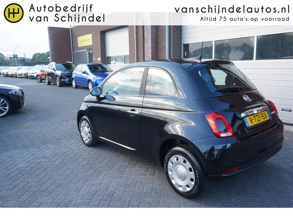 Fiat 500 1.0 HYBRID CLUB ORIGINEEL NEDERLANDS ZWART uit 2022, foto 8