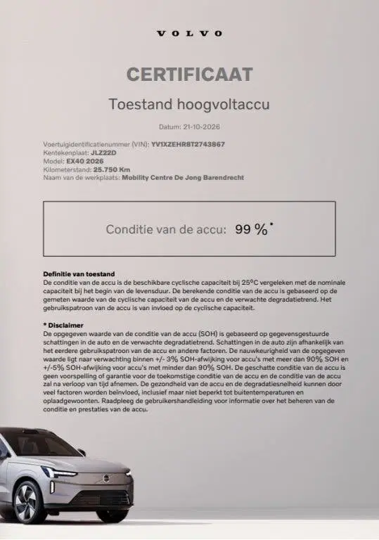 Volvo EX40 Extended Range Plus 82 kWh uit 2025, foto 2