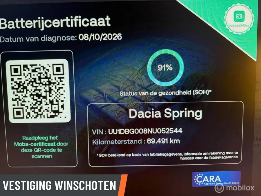 Dacia Spring Business 27 kWh uit 2022, foto 3
