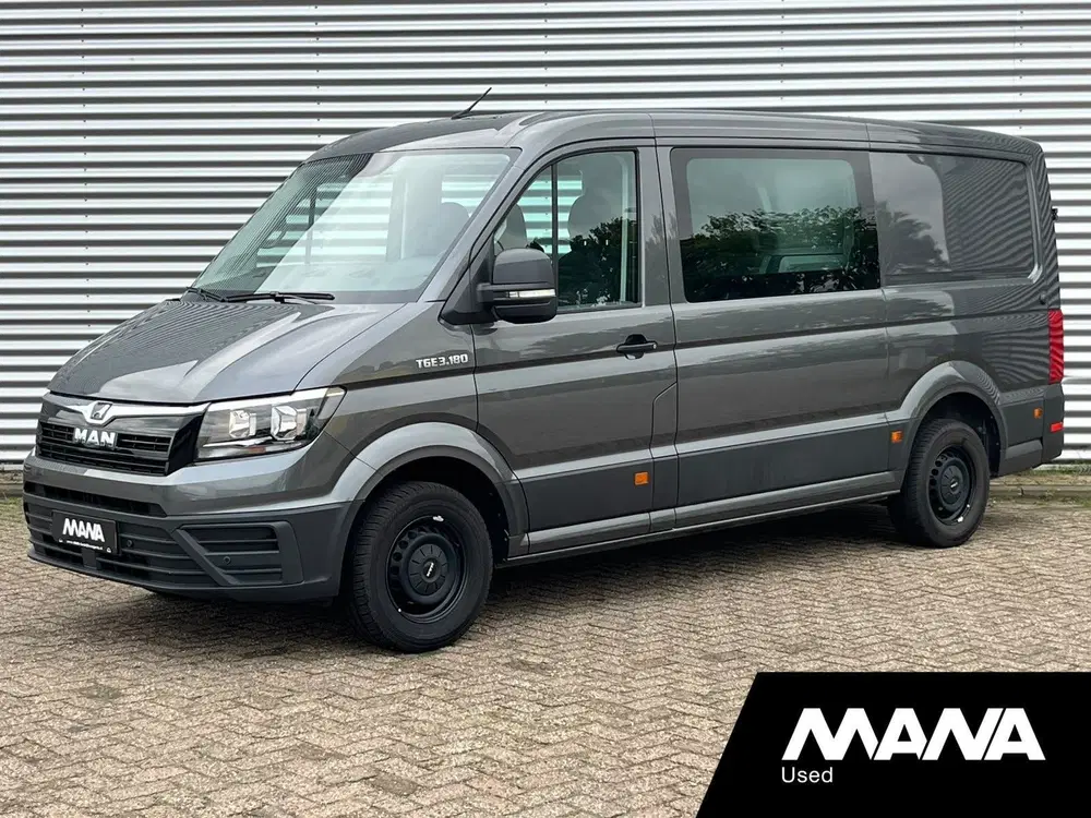 MAN TGE 3.180 L3H2 DC • Indium Grey • trekhaak • n uit 2022