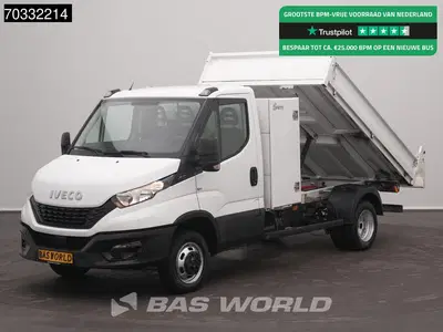 Iveco Daily 3.0L Kipper met Kist 3500kg trekhaak Airco uit 2020