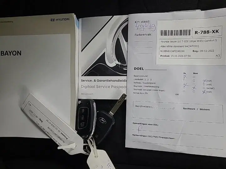 Hyundai BAYON 1.0 T-GDI Comfort Smart 1e-Eig. & Keurig-O uit 2022, foto 5