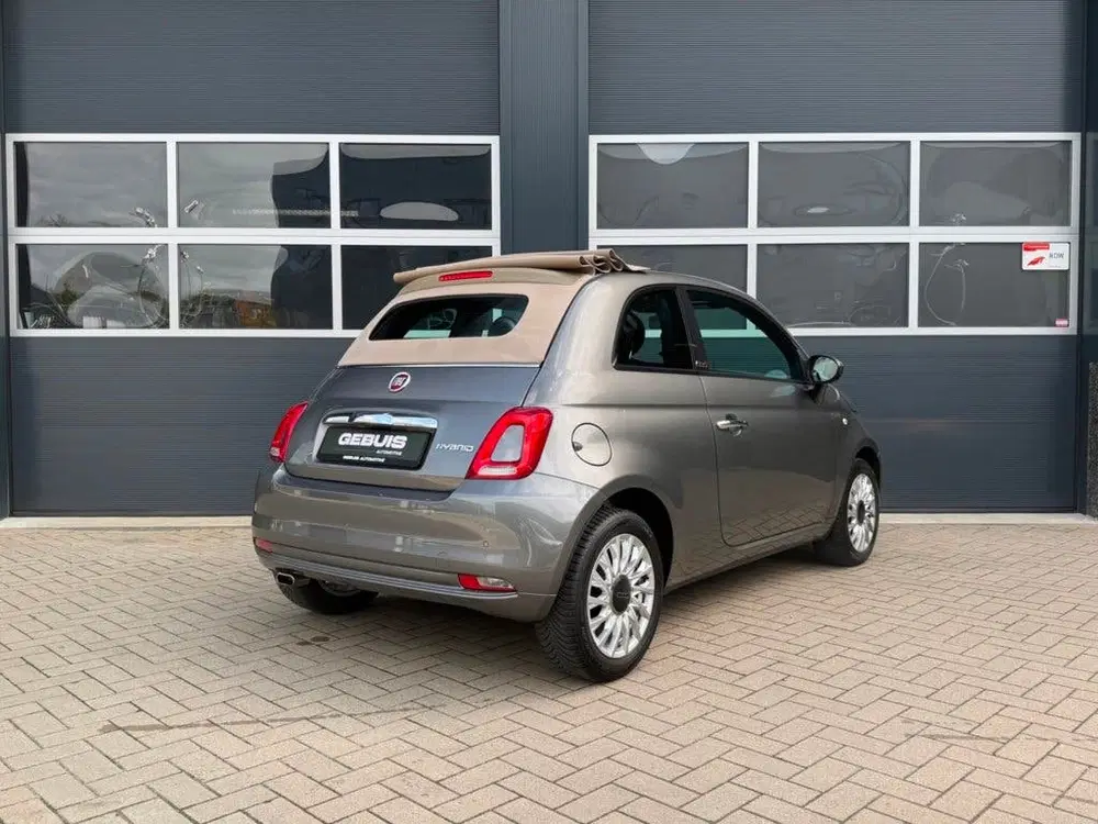 Fiat 500C 1.0 Hybrid Lounge *Navi*Cabrio*LM Velgen* uit 2021, foto 2