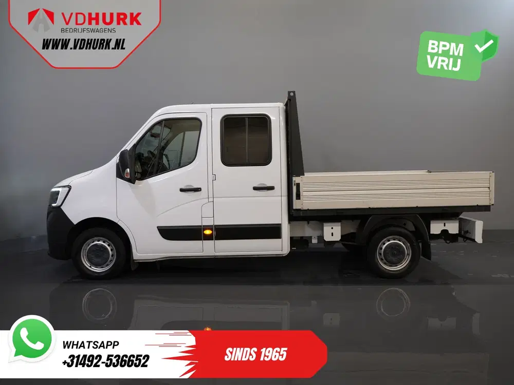 Renault Master 2.3 dCi 150 pk DC Dubbel Cabine Open laadb uit 2021, foto 10