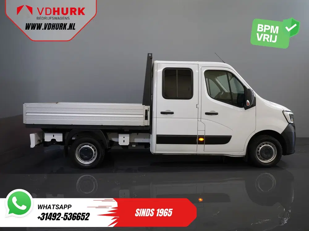 Renault Master 2.3 dCi 150 pk DC Dubbel Cabine Open laadb uit 2021, foto 11