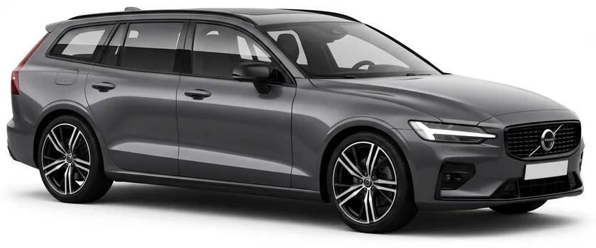 Zijaanzicht van een stationwagon